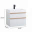 Meuble-lavabo en chêne durable de 30 po avec lavabo de comptoir en résine et 2 portes, parfait pour les salles de bain modernes et les solutions de rangement-118401344-118401345