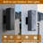 Outdoor Wall Lights Matte Black Up & Down Square Wall Sconces (E26 Base, Bulb Not Included)