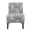 Fauteuil de chambre capitonné avec pieds en bois Berniya-289371048
