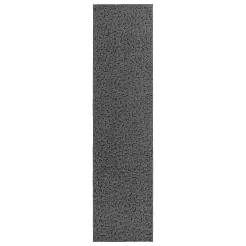 Tapis gris Joziah, Tapis de couloir 2 pi x 8 pi