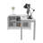 White 2-Shelf Desk With Space-Saving Design