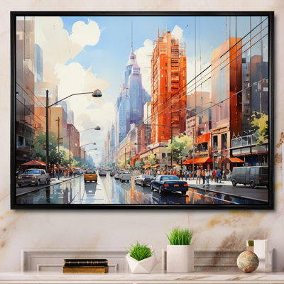 Abstract Towers Skyward Symphony - Cityscapes Wall Decor