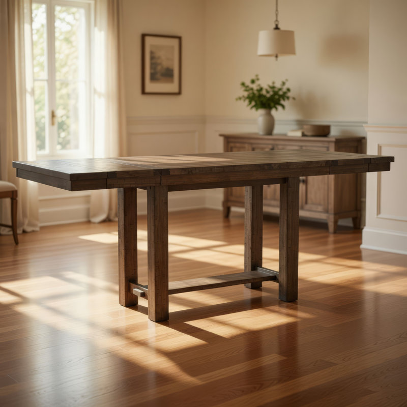 Table de salle à manger à hauteur de comptoir Chip avec piédestal Tenon