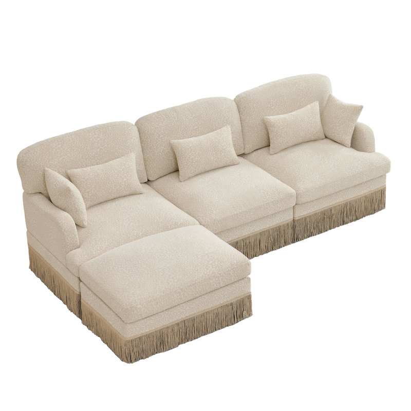 Canapé Comfy, Beige, H 34,6 po x l 100,3 po x l 55,4 po