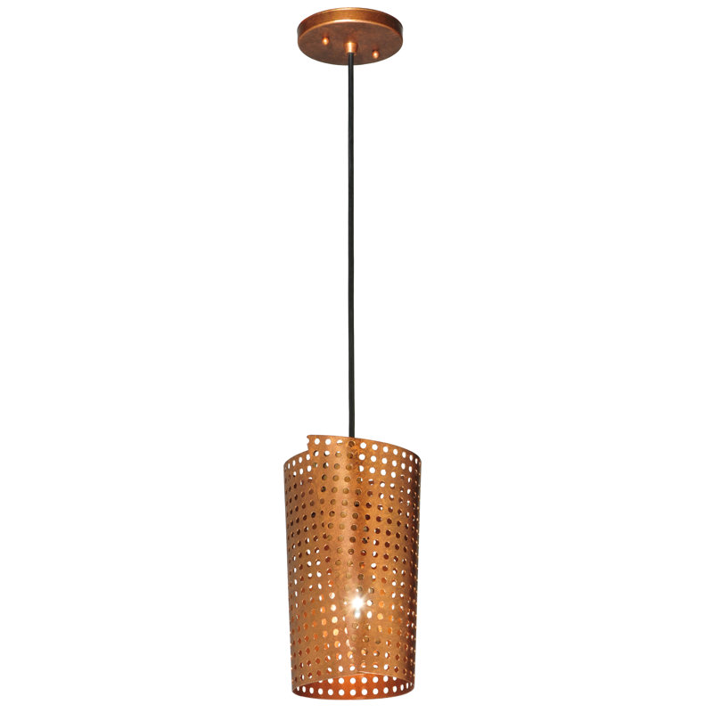 Luminaire suspendu cylindrique à 1 lumière Zara