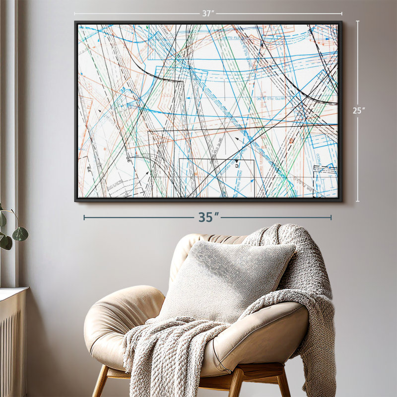 «Sewing Pattern Wall Art», H 25 po x l 37 po