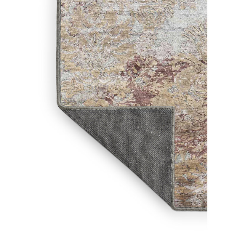 Tapis brun/gris zone contemporaine, Rectangle 5 pi x 7 pi