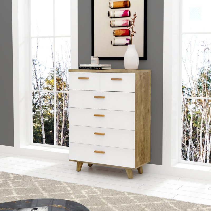 Commode décorative 6 tiroirs Lillani