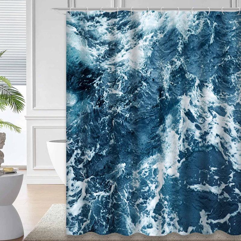 Vagues éclaboussantes avec 12 crochets, L 72 po x l 72 po