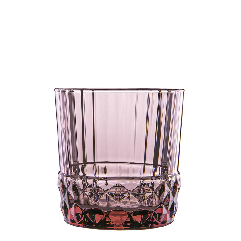 America '20s Whisky Glasses, 12, 300mL, Pink