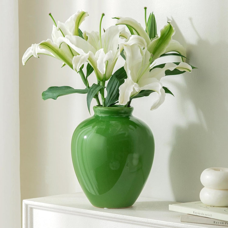 Green Ceramic Vase