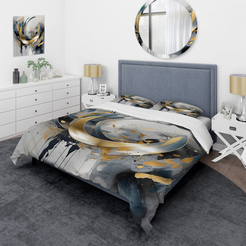 Ensemble de housse de couette en microfibre / polyester doux Soft Bed, Housse de couette simple + 1 taie décorative stan