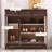 Dark-coffee Solid Wood Shoe Storage Bench-736021015