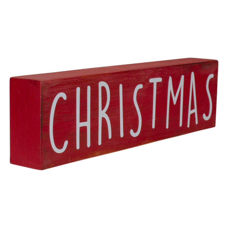 Plaque de table rectangulaire 11,75 po «Christmas»