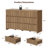 Allete 55.2"W Modern Fluted Panel 6-Drawer Dresser-501954575