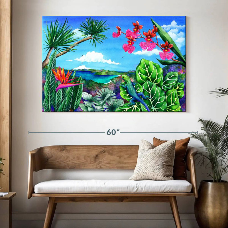 Brampt Lizard Latitudes, 34" H x 51" W