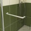60 po X P 72 po H Porte de douche coulissante avec cadre en nickel brossé et verre trempé transparent-117010668