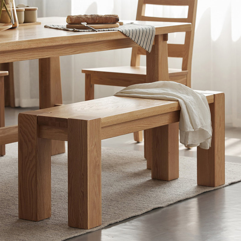 Banc en bois massif Burlywood