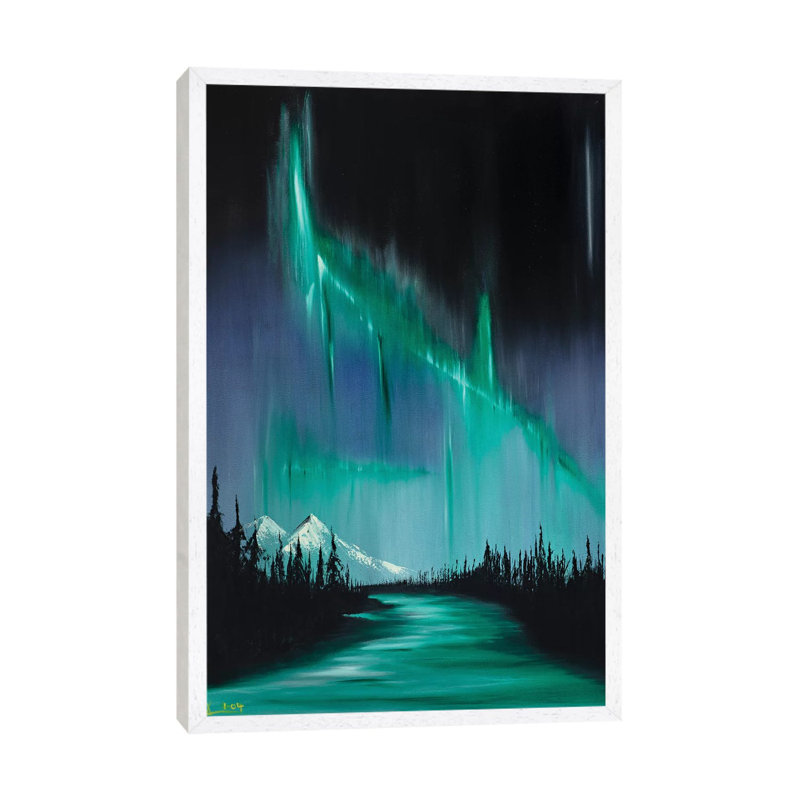 Collison I by Christian Klingeler - Print on Canvas, 66.04cm H x 20.32cm W x 3.81cm D, White Framed Canvas