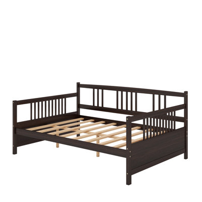 Full-Size Multifunctional Daybed with Storage Space and Slats