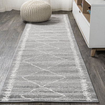 Bradt Moroccan Beni Souk Gray/Cream Rug
