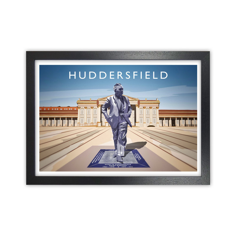 Huddersfield by Richard O'Neill - Print, Black Framed, 34cm H x 46cm W x 3cm D