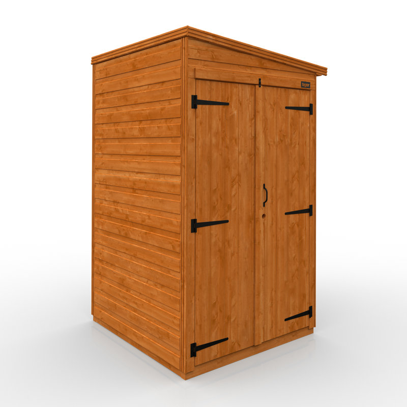 TigerFlex® Modular Buildings 4 ft. W x 4 ft. D Solid Wood Tool Shed