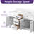 Mirren 60" Double Bathroom Vanity Base Only