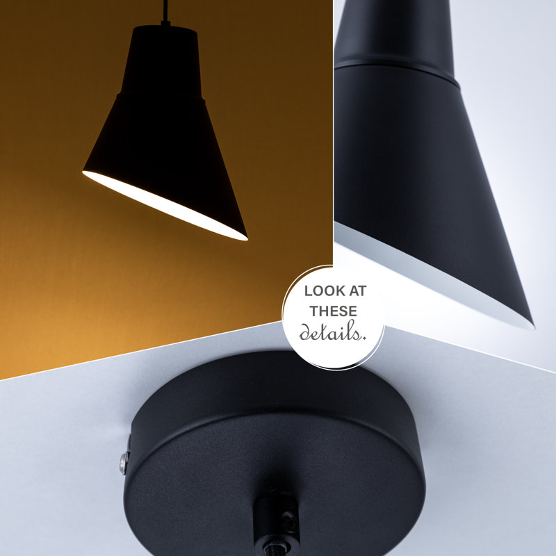 Pittman 1 - Light Single Pendant, Black