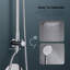 Colonne de douche circulaire à pression équilibrée à 2 fonctions avec valve brute-94288752