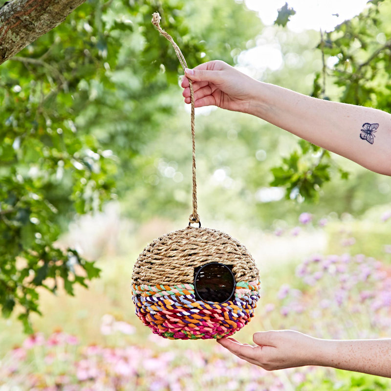 Large Round Recycled Cotton Birdhouse