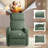 Manual Recliner, Comfortable Corduroy Recliner with Upholstered Back and Seat Cushion-2086262341