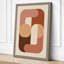 Geometric Harmony Mid-Century - Wrapped Canvas-16760101-16760102