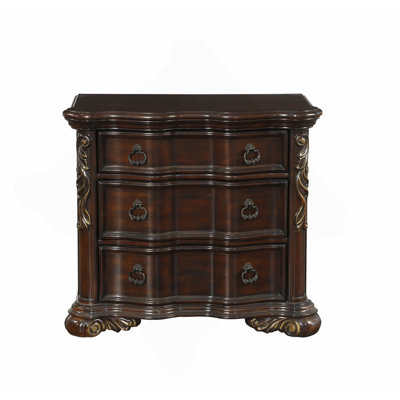 Table de chevet à 3 tiroirs Royal
