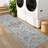 Washable Floral 2x6 Kitchen Rugs Farmhouse Hallway Runner Rug Non Slip Back for Bedroom Laundry Bathroom Grey Green-737805656-737805648