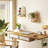 2 Pack Wooden Small Wall Shelf, 7''Natural Rattan Shelf with Wicker Decor