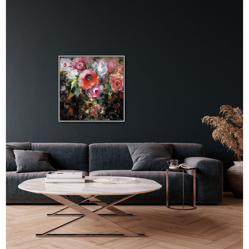 Midnight Terrace 1 Framed Print Canvas, 30" H x 30" W x 3" D