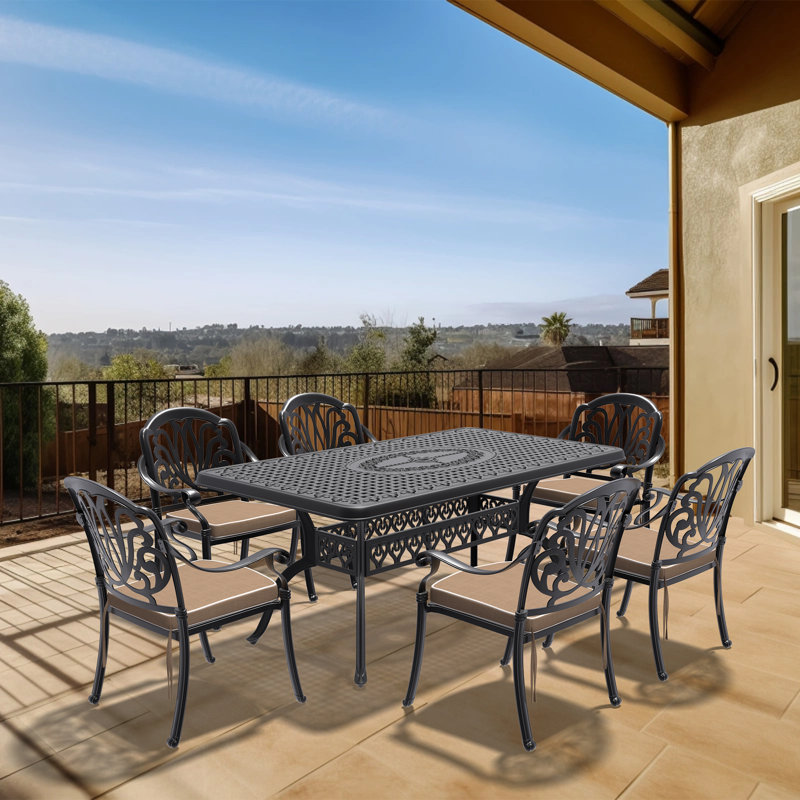 Durable Aluminum Patio Dining Sets With Elegant Design For Entertaining