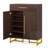 6-Tier Wooden Shoe Storage Cabinet With Doors