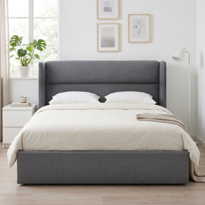 Gaillarde Hydraulic Lift Up Storage Upholstered Platform Bed