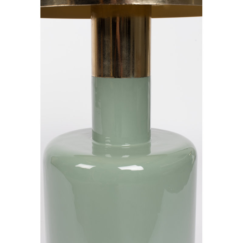 Glam End Table, Green