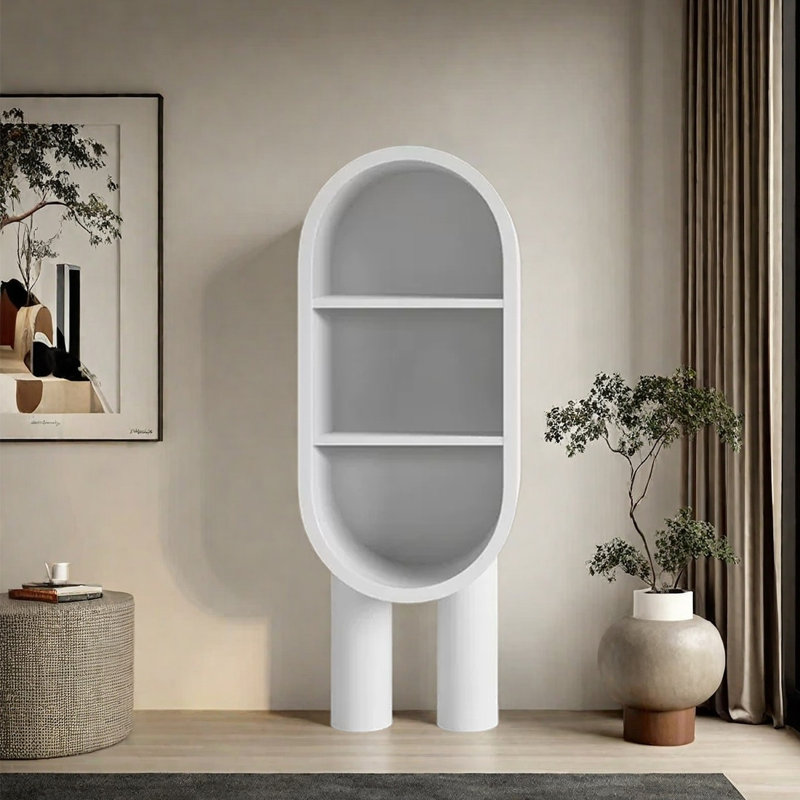 Hynes, Blanc cassé / blanc, (3 tablettes) H 62,99 po x l 19,69 po x P 14,17 po