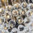  4-Light Modern Dimmable Crystal Flush Mount for Entryway