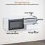 Armoire de rangement murale pour salon, poste de style professionnel avec 3 porte-outils en métal-707760707