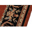 Tapis rouge / noir en laine noué à la main 9 pi 11 po x 14 pi 4 po Abbigail Southwestern