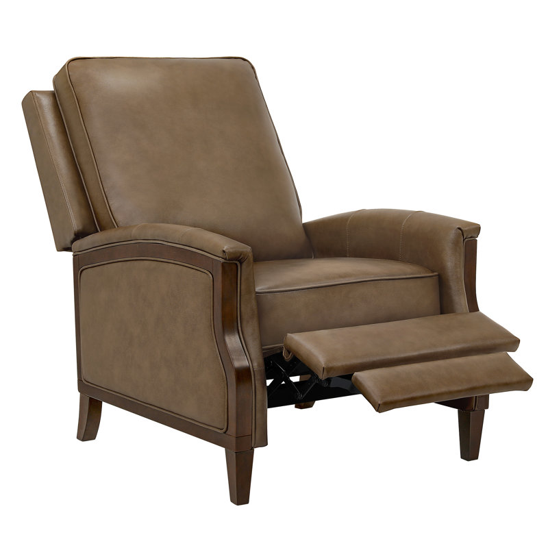 Fauteuil inclinable en similicuir l 32,3 po, Similicuir brun grisâtre
