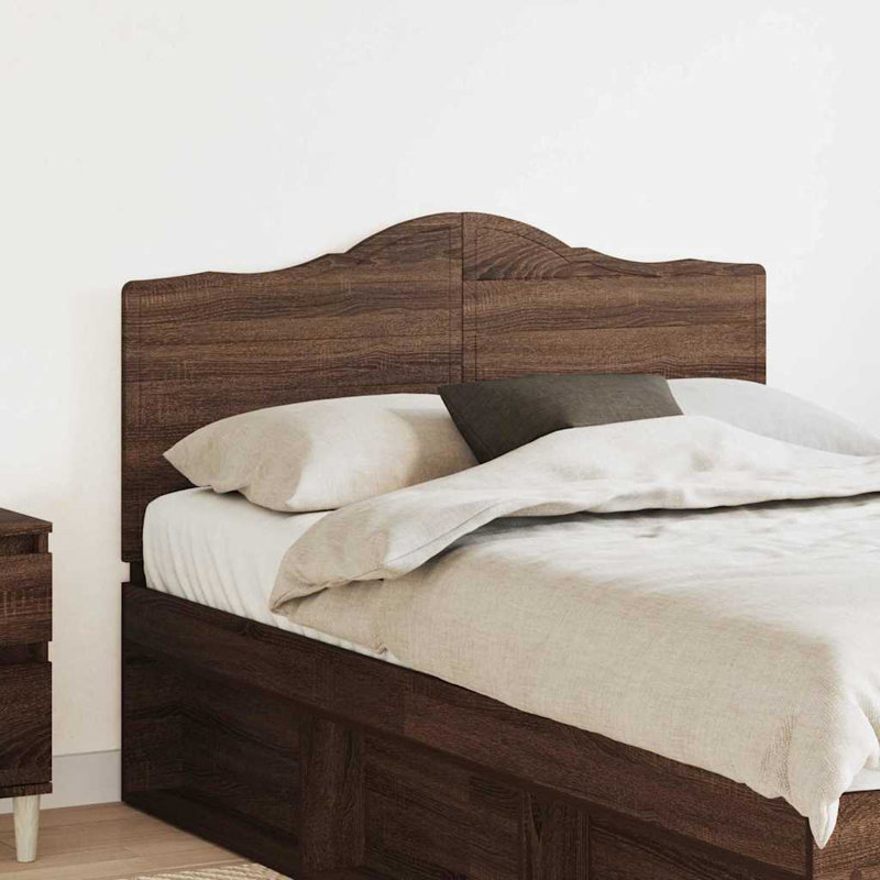 Panel Headboard, Full/Double, Brown Oak