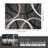 Modern Wave Curve Machine Washable Area Rug in Black-1861507722