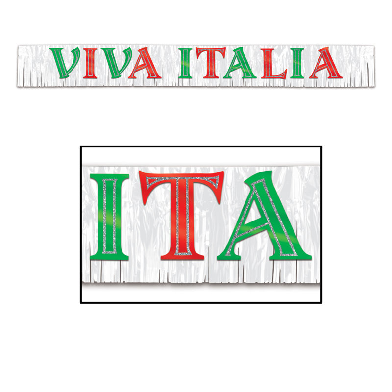 Bannière métallique Viva Italia
