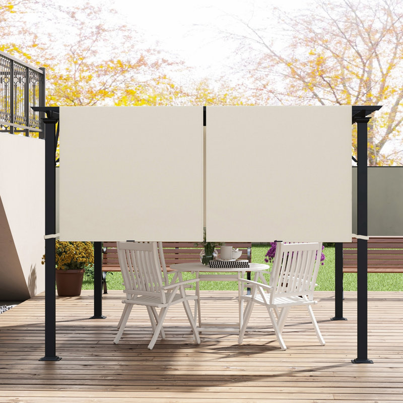 2 auvent de remplacement pour pergola, protégé par UV30 +, kaki, assorti à une pergola de 10 x 11,8 pi, assemblage simple et facile pour une installation simple